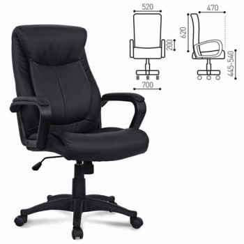 Кресло офисное BRABIX Enter EX-511 (черный) в Кольцово - kolcovo.mebel54.com | фото