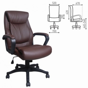 Кресло офисное BRABIX Enter EX-511 (коричневый) в Кольцово - kolcovo.mebel54.com | фото