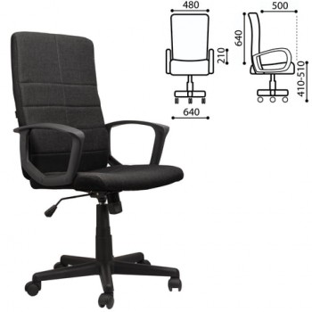 Кресло офисное BRABIX Focus EX-518 (черный) в Кольцово - kolcovo.mebel54.com | фото