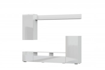 Мебель для гостиной МГС 4 (Белый/Белый глянец) в Кольцово - kolcovo.mebel54.com | фото