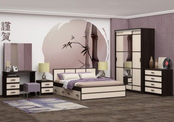 Модульная спальня Сакура в Кольцово - kolcovo.mebel54.com | фото