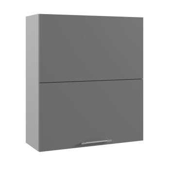 Ройс ВПГПМ 800 Шкаф верхний высокий Blum Aventos HF (Графит софт/корпус Серый) в Кольцово - kolcovo.mebel54.com | фото