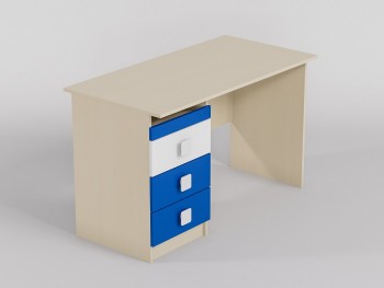 Стол (прямая столешница) Скай люкс (Синий/Белый/корпус Клен) в Кольцово - kolcovo.mebel54.com | фото
